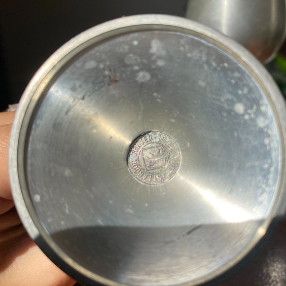 matte pewter cocktail glasses - Picture 2 of 2